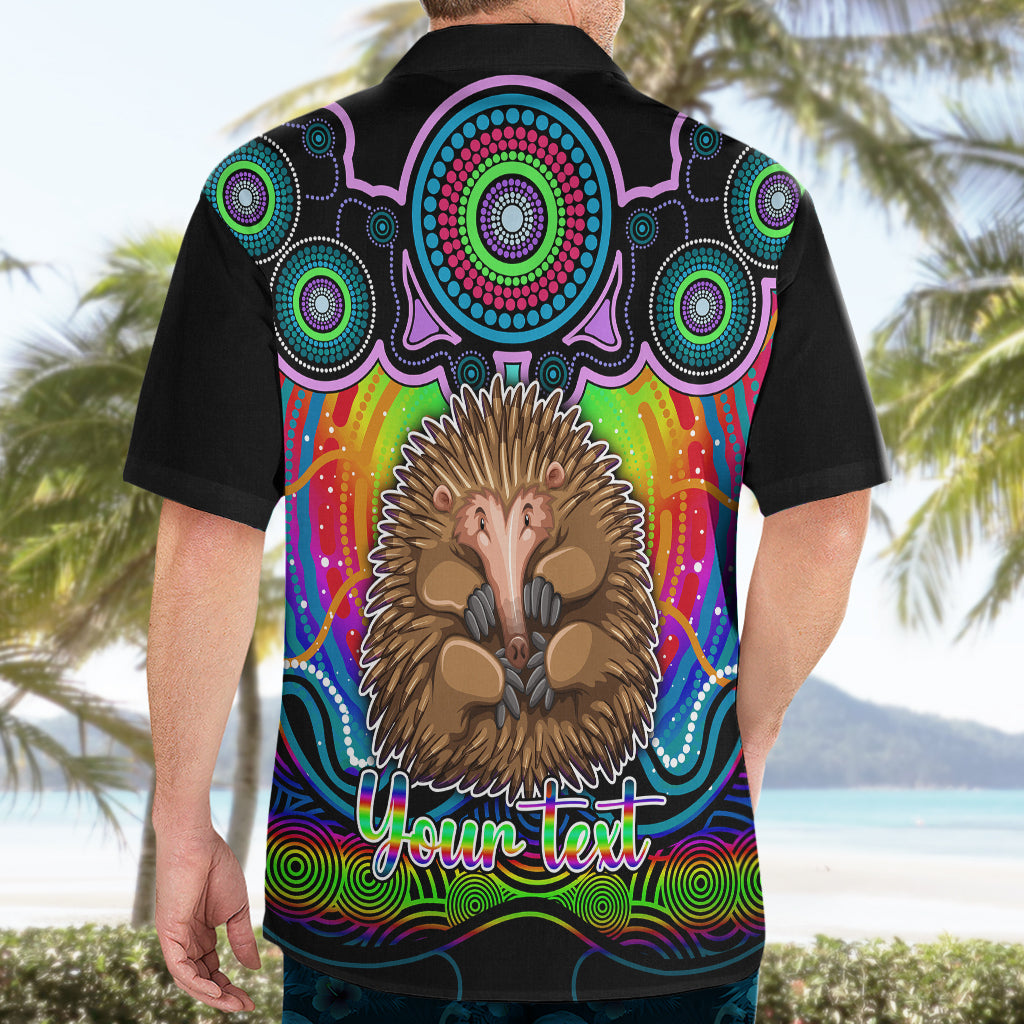 personalised-australia-virgo-echidna-zodiac-hawaiian-shirt-auz-astrology-aboriginal-rainbow