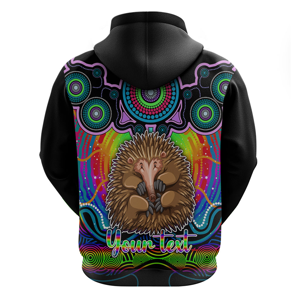 personalised-australia-virgo-echidna-zodiac-hoodie-auz-astrology-aboriginal-rainbow