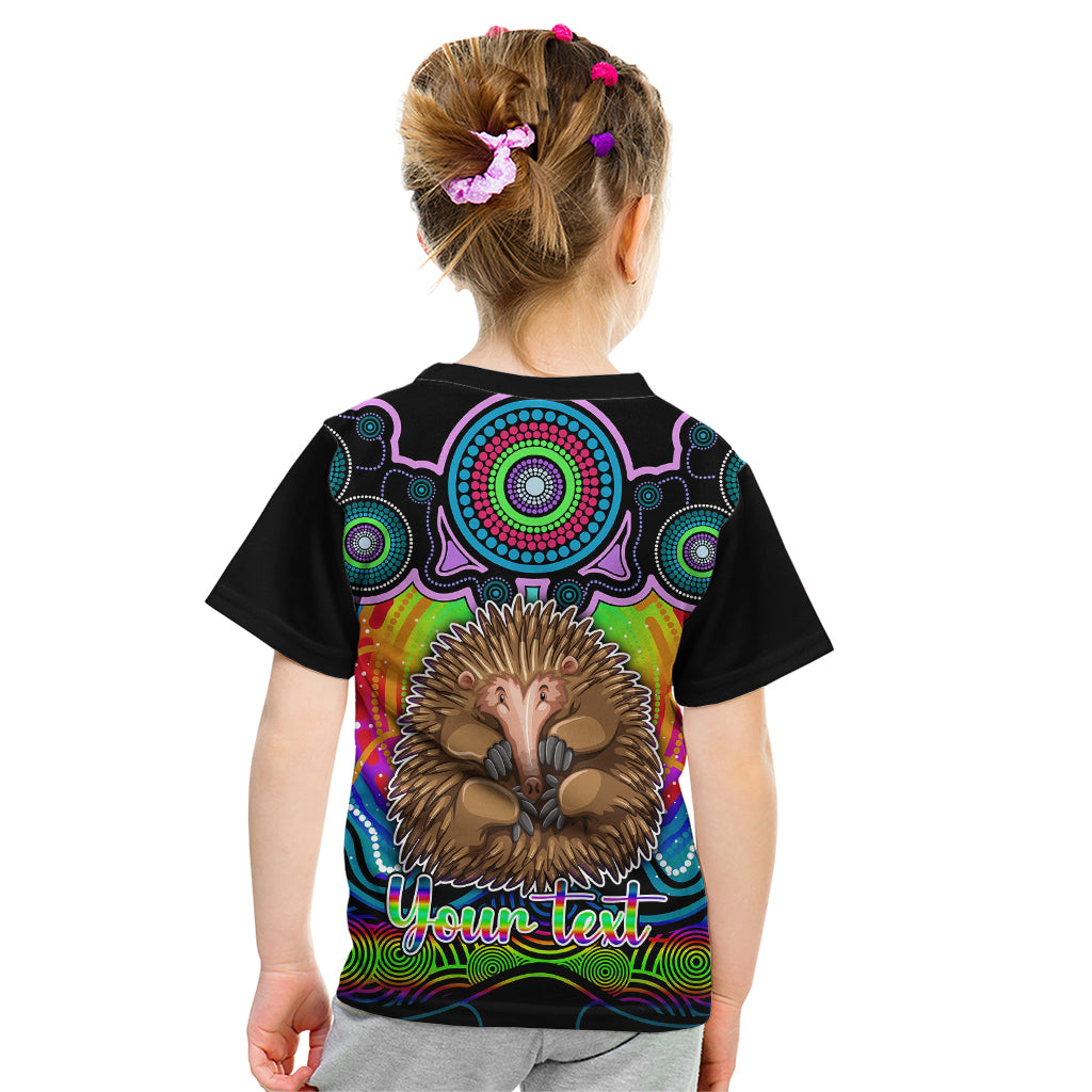 personalised-australia-virgo-echidna-zodiac-kid-t-shirt-auz-astrology-aboriginal-rainbow