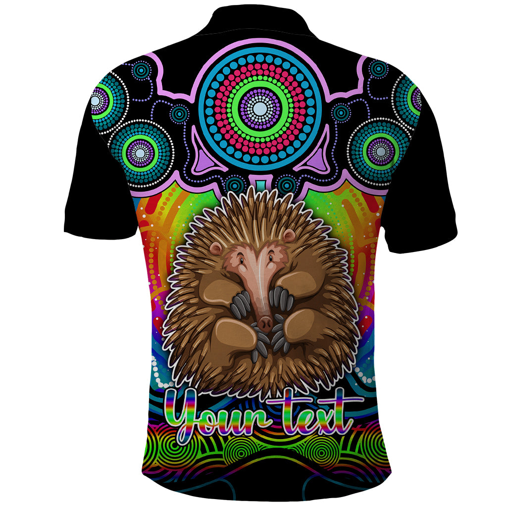 personalised-australia-virgo-echidna-zodiac-polo-shirt-auz-astrology-aboriginal-rainbow