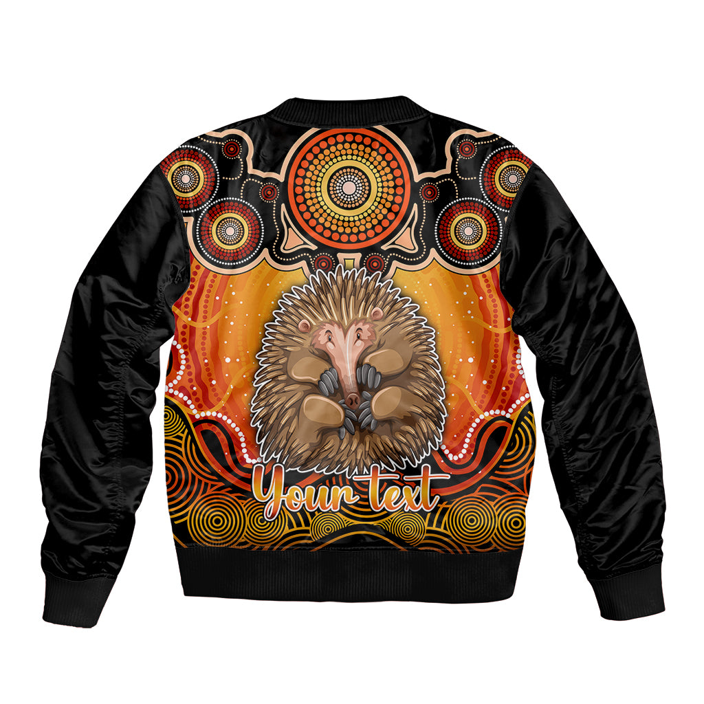 personalised-australia-virgo-echidna-zodiac-bomber-jacket-auz-astrology-aboriginal-red