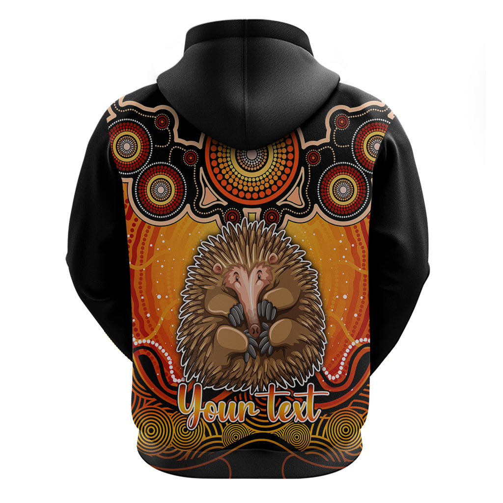 personalised-australia-virgo-echidna-zodiac-hoodie-auz-astrology-aboriginal-red