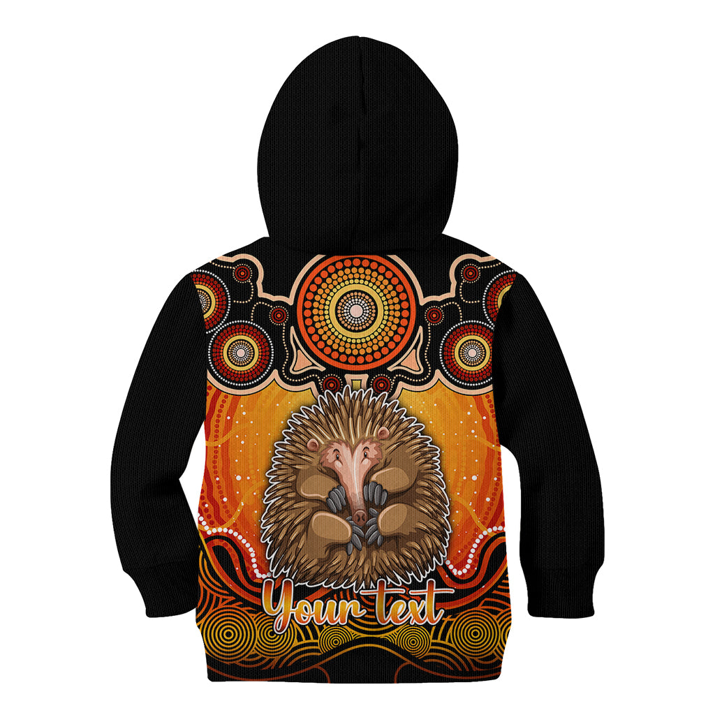 personalised-australia-virgo-echidna-zodiac-kid-hoodie-auz-astrology-aboriginal-red