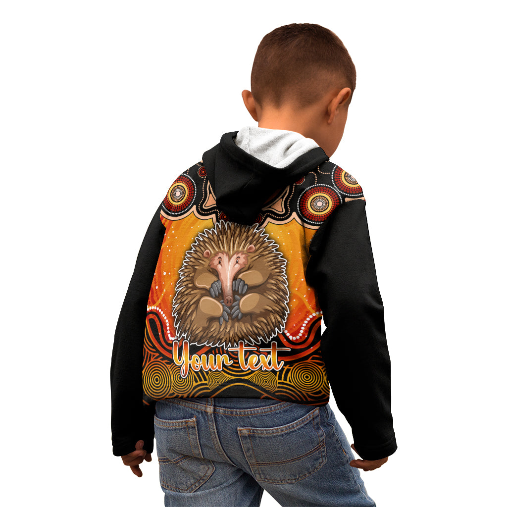 personalised-australia-virgo-echidna-zodiac-kid-hoodie-auz-astrology-aboriginal-red