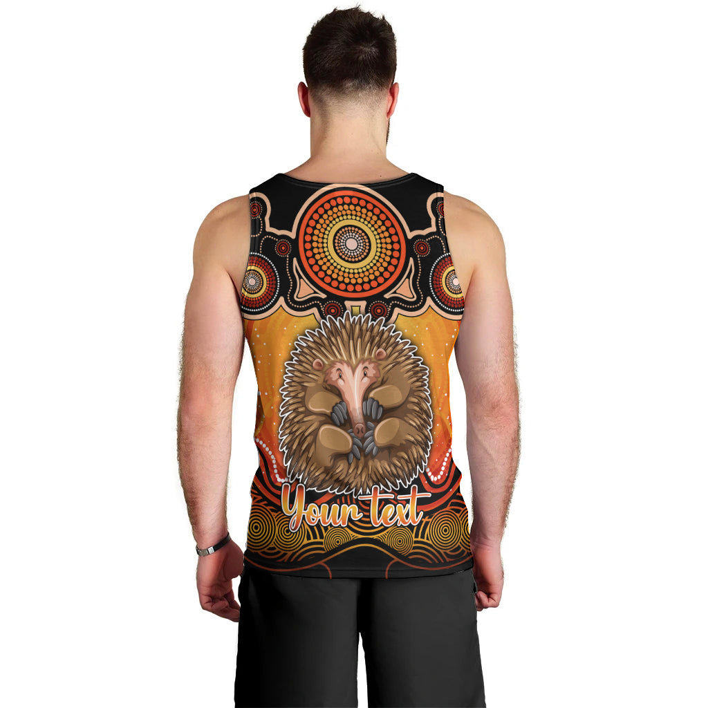 personalised-australia-virgo-echidna-zodiac-men-tank-top-auz-astrology-aboriginal-red