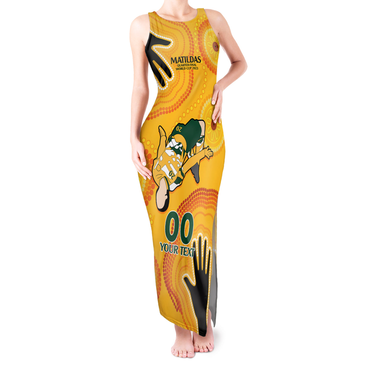 custom-sam-kerr-matildas-tank-maxi-dress-australia-soccer-world-cup-2023-quater-final