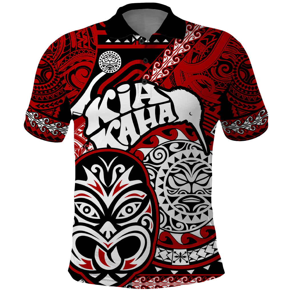 Te Reo Maori New Zealand Polo Shirt Aotearoa Kia Haka Maori Tribal Tattoo Red Style LT9