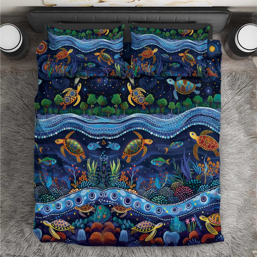 Australian Landscapes Bedding Set Aboriginal Dreamtime Story