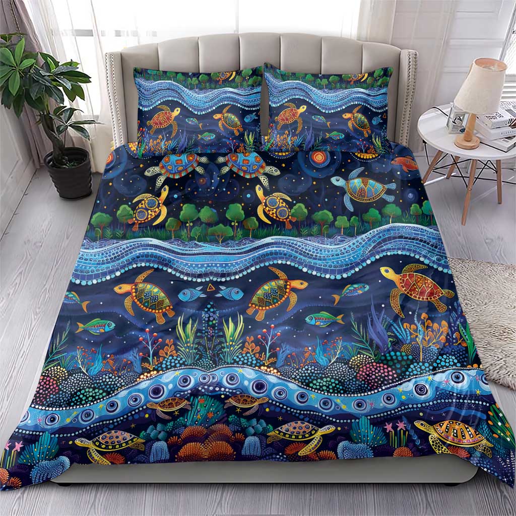 Australian Landscapes Bedding Set Aboriginal Dreamtime Story