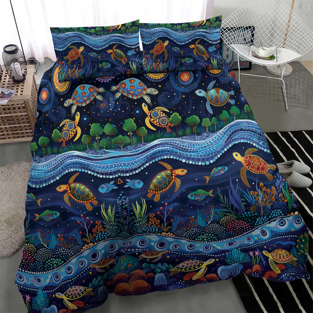 Australian Landscapes Bedding Set Aboriginal Dreamtime Story