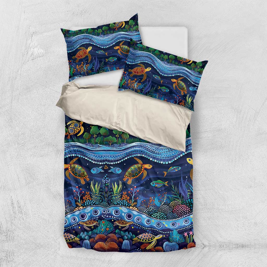 Australian Landscapes Bedding Set Aboriginal Dreamtime Story