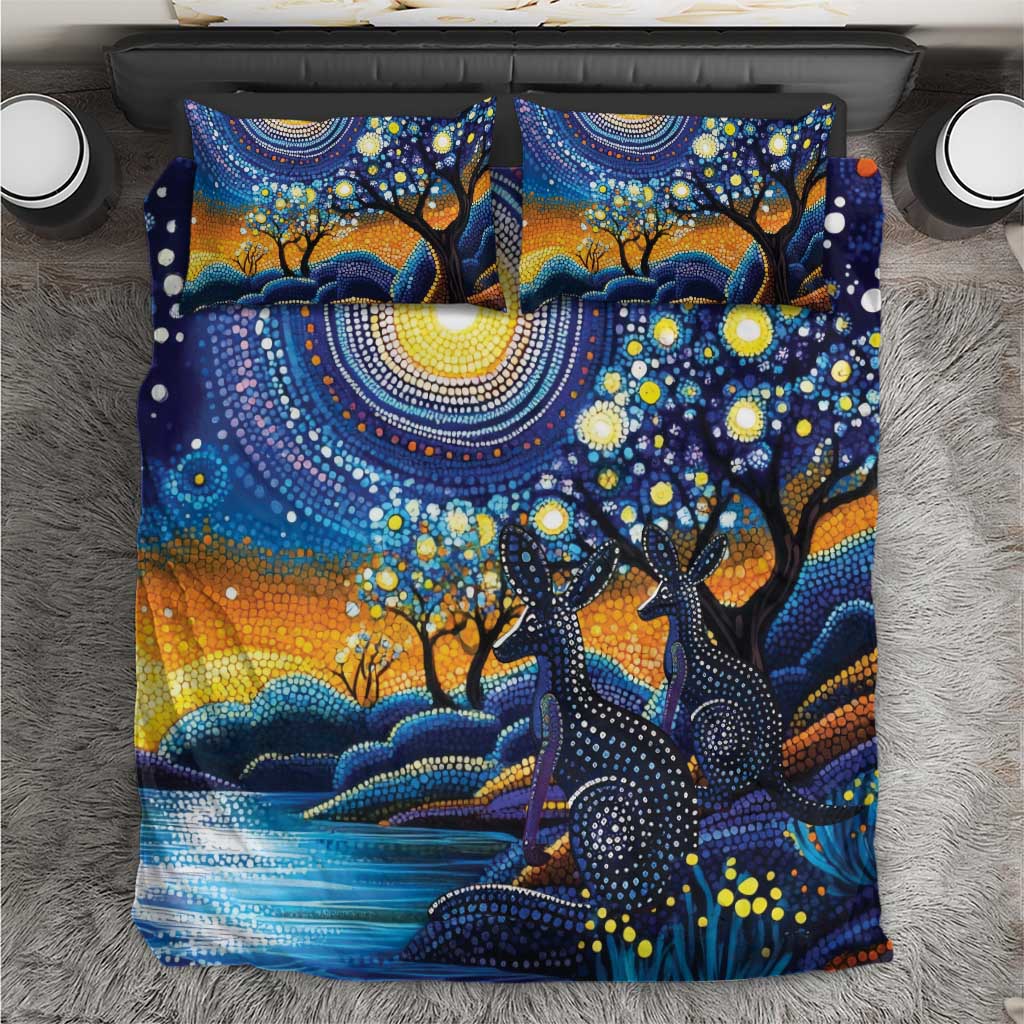 Australian Night Sky Landscape Bedding Set Aboriginal Dreamtime Story