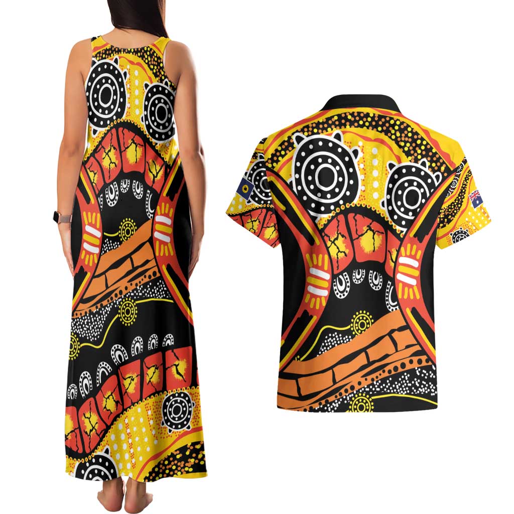 Western Australia Golden State Couples Matching Tank Maxi Dress and Hawaiian Shirt