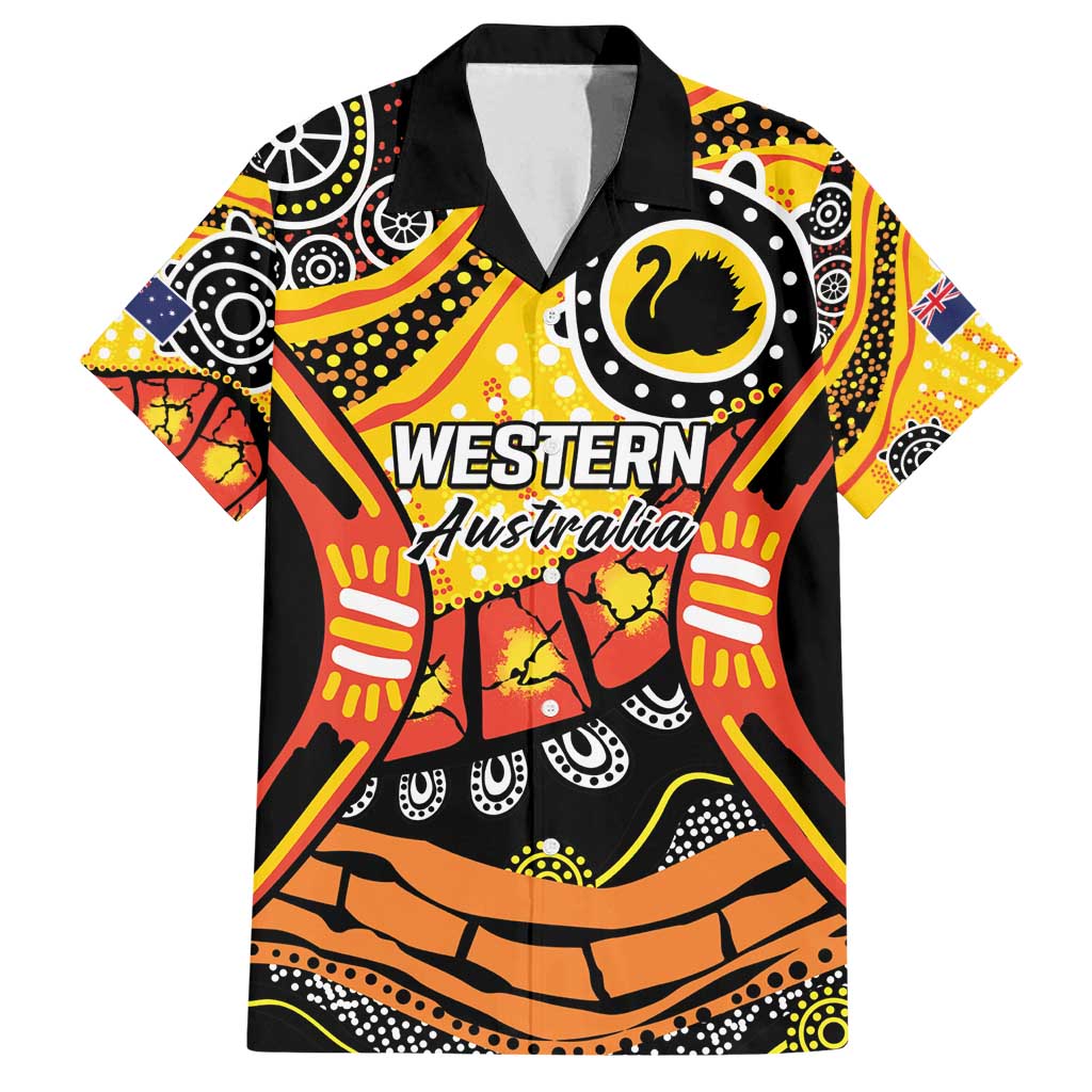 Western Australia Golden State Family Matching Long Sleeve Bodycon Dress and Hawaiian Shirt