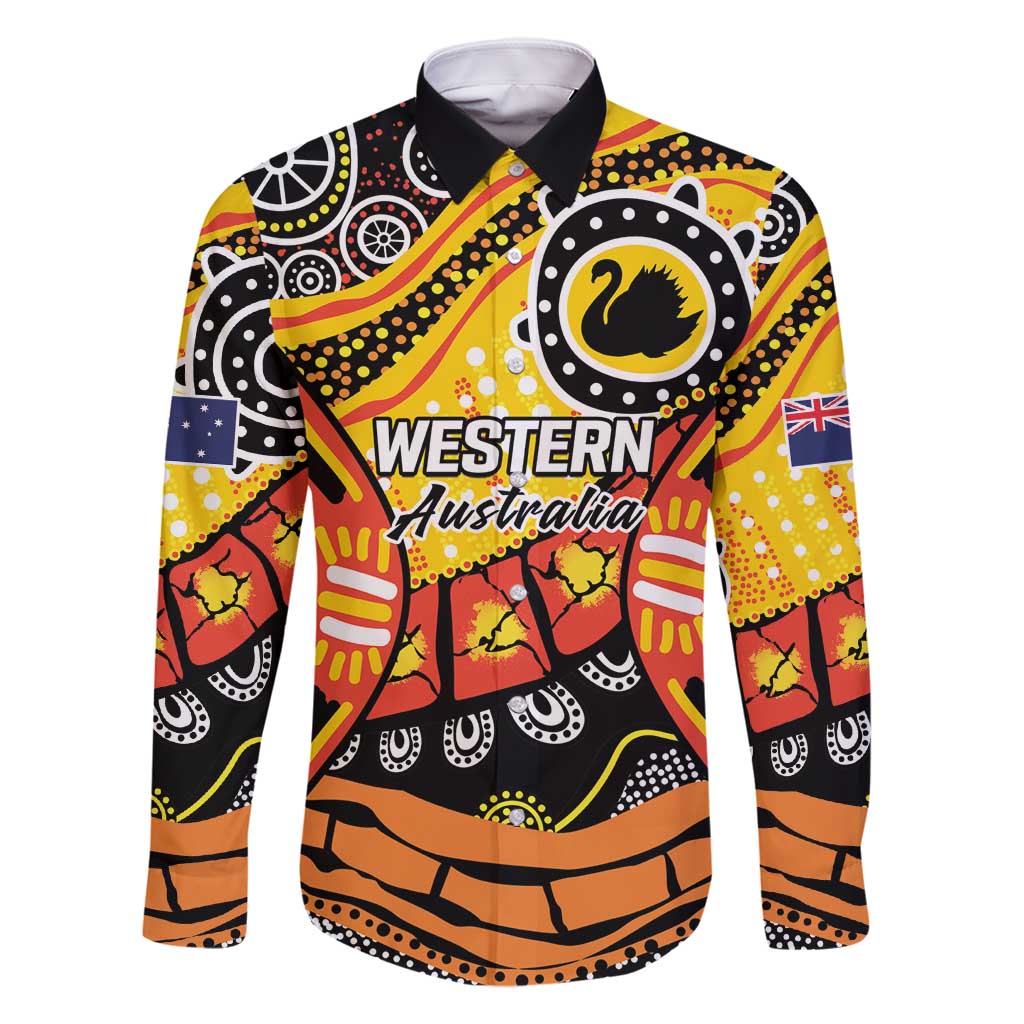 Western Australia Golden State Family Matching Long Sleeve Bodycon Dress and Hawaiian Shirt