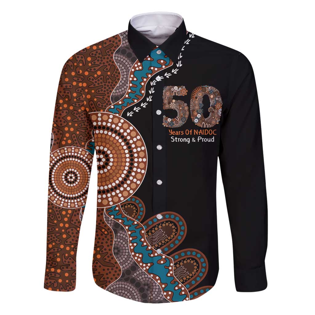 50 Years Of NAIDOC Family Matching Mermaid Dress and Hawaiian Shirt Strong and Proud Aboriginal Dot Painting No1