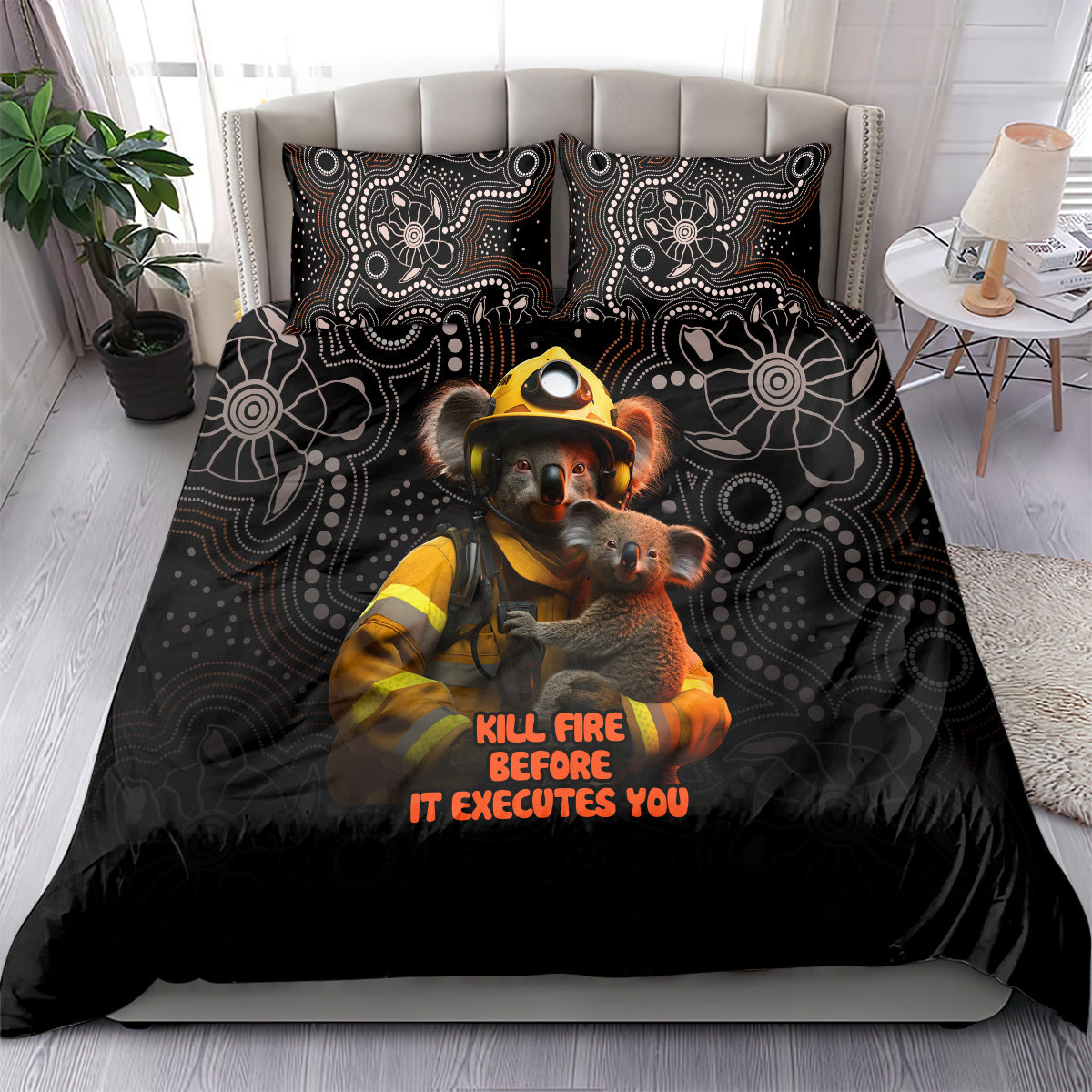 paws-for-australia-bedding-set-bushfire-awareness-indigenous-aboriginal