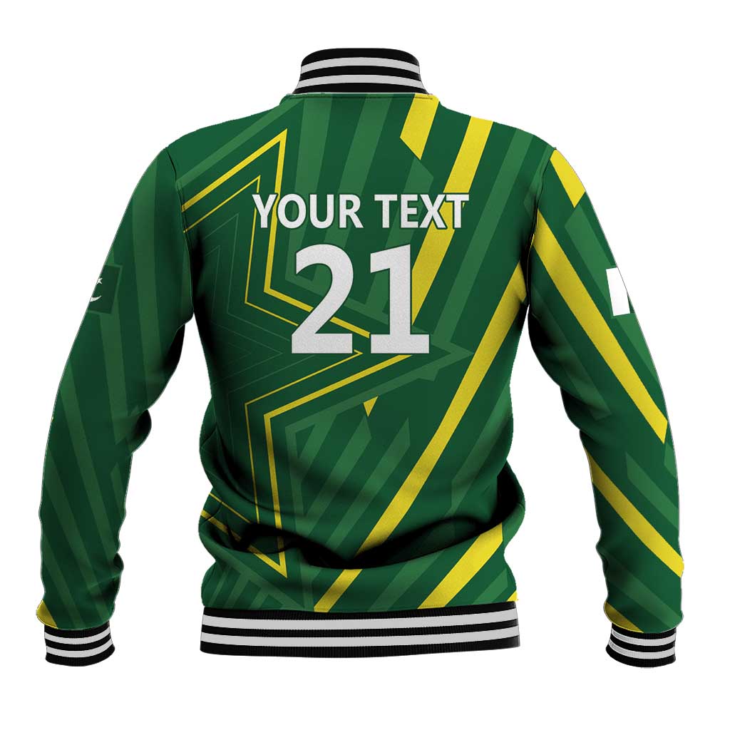 Pakistan Cricket Custom Baseball Jacket Shaheen Falcon Go Champions