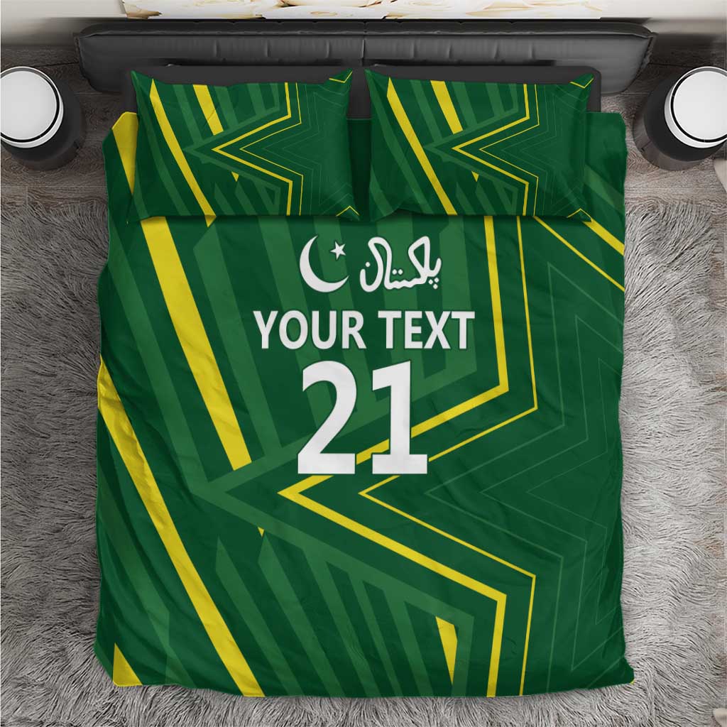 Pakistan Cricket Custom Bedding Set Shaheen Falcon Go Champions