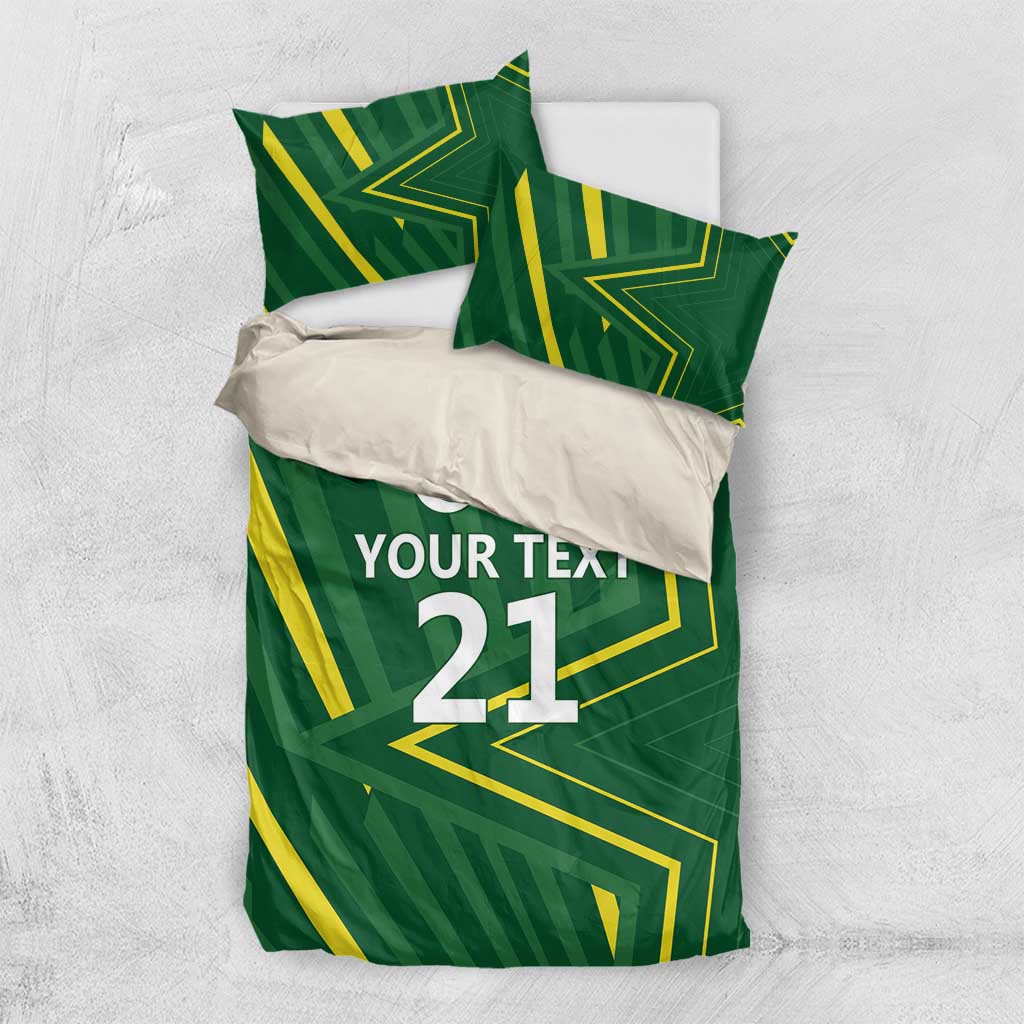 Pakistan Cricket Custom Bedding Set Shaheen Falcon Go Champions