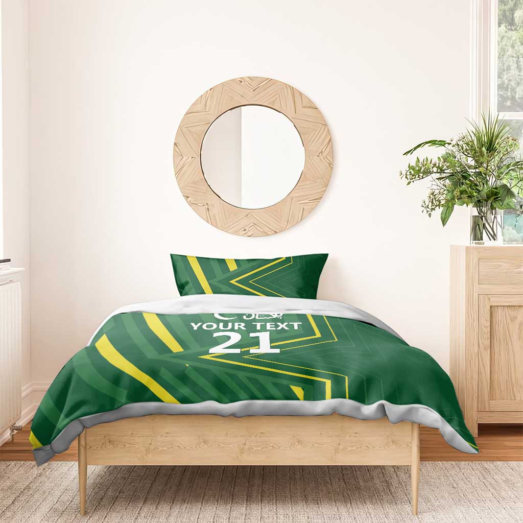 Pakistan Cricket Custom Bedding Set Shaheen Falcon Go Champions