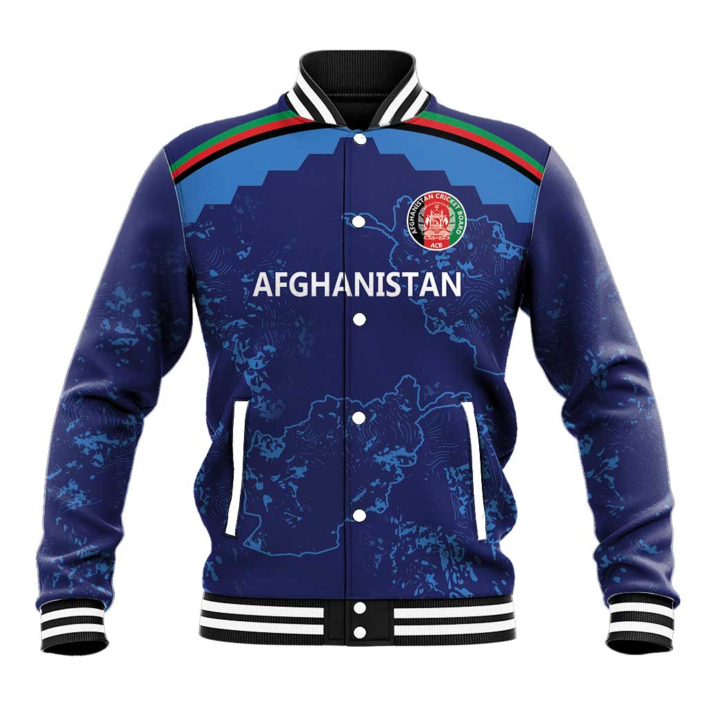 Afghan Atalans Cricket Custom Baseball Jacket Afghanistan Map with Sporty Style