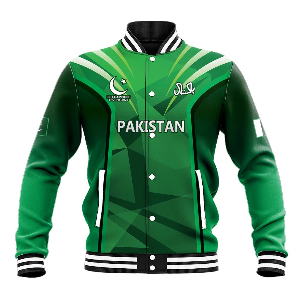 Pakistan Cricket Custom Baseball Jacket The Green Shirts with Sporty Pattern