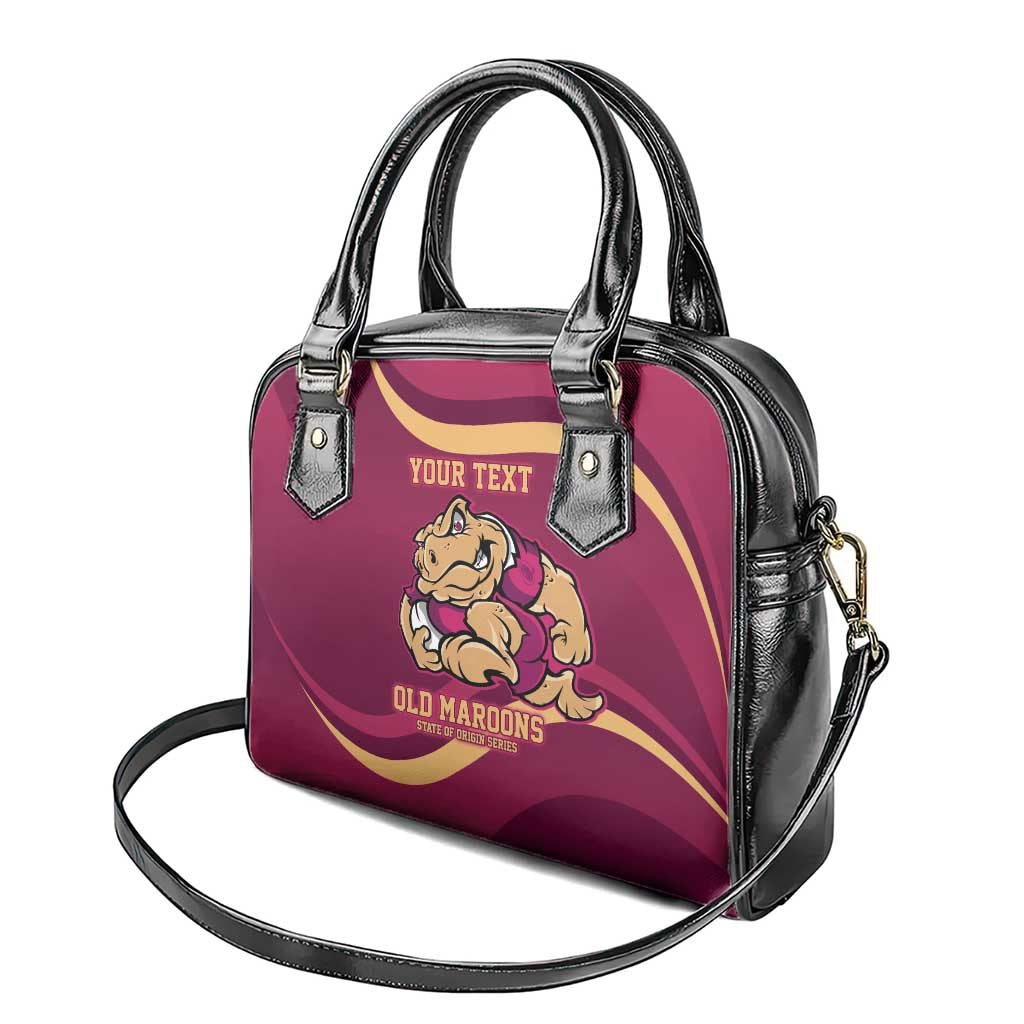 Custom QLD Maroons Cane Toad Shoulder Handbag Queensland Origin No2