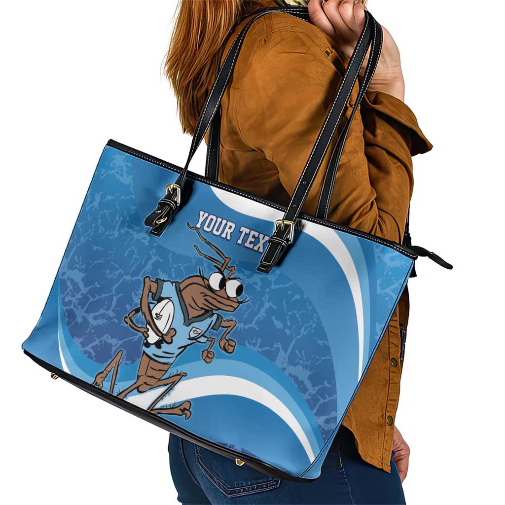 Custom NSW Cockroaches Blues Leather Tote Bag New South Wales Origin No1