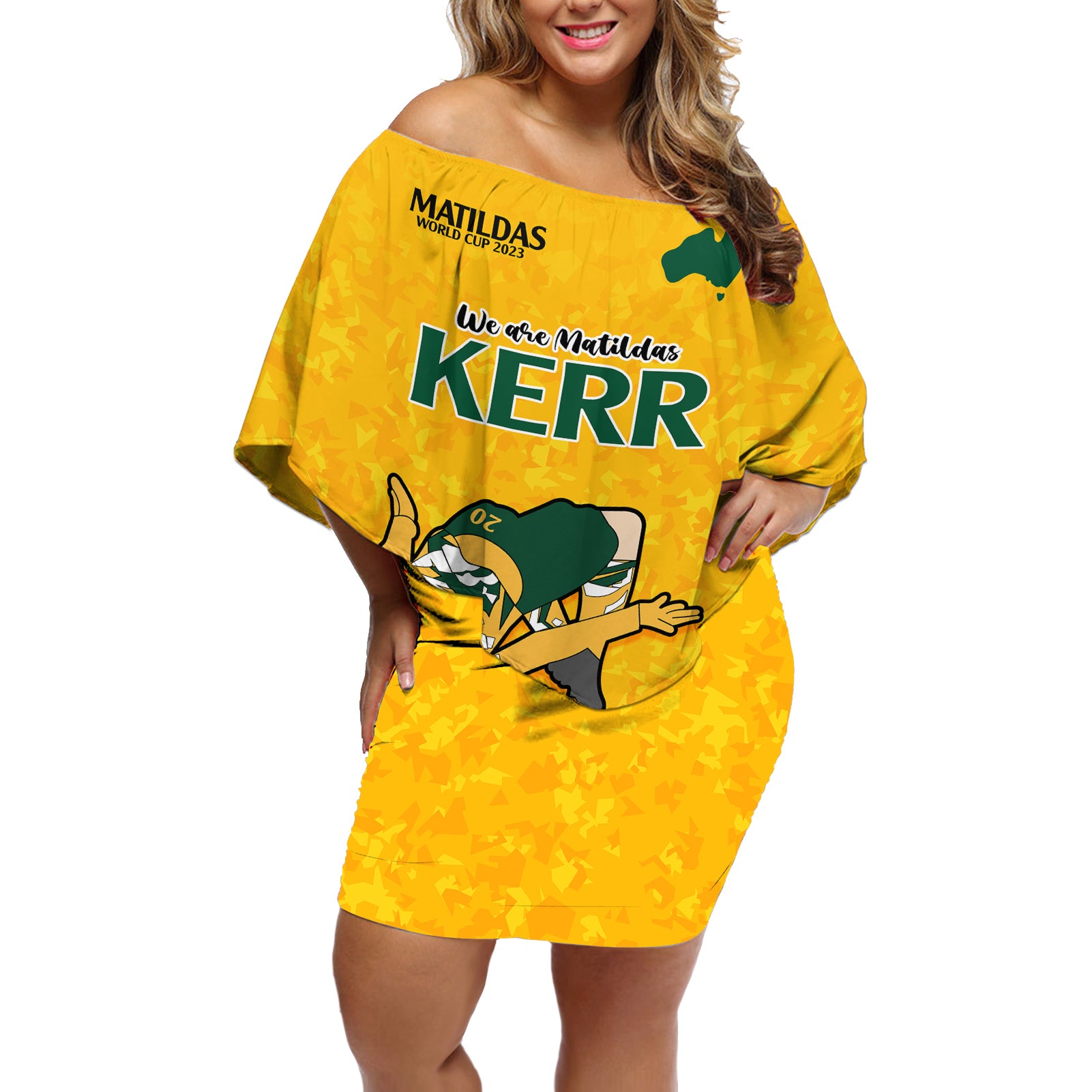 sam-kerr-matildas-off-shoulder-short-dress-australia-soccer-go-world-cup-2023