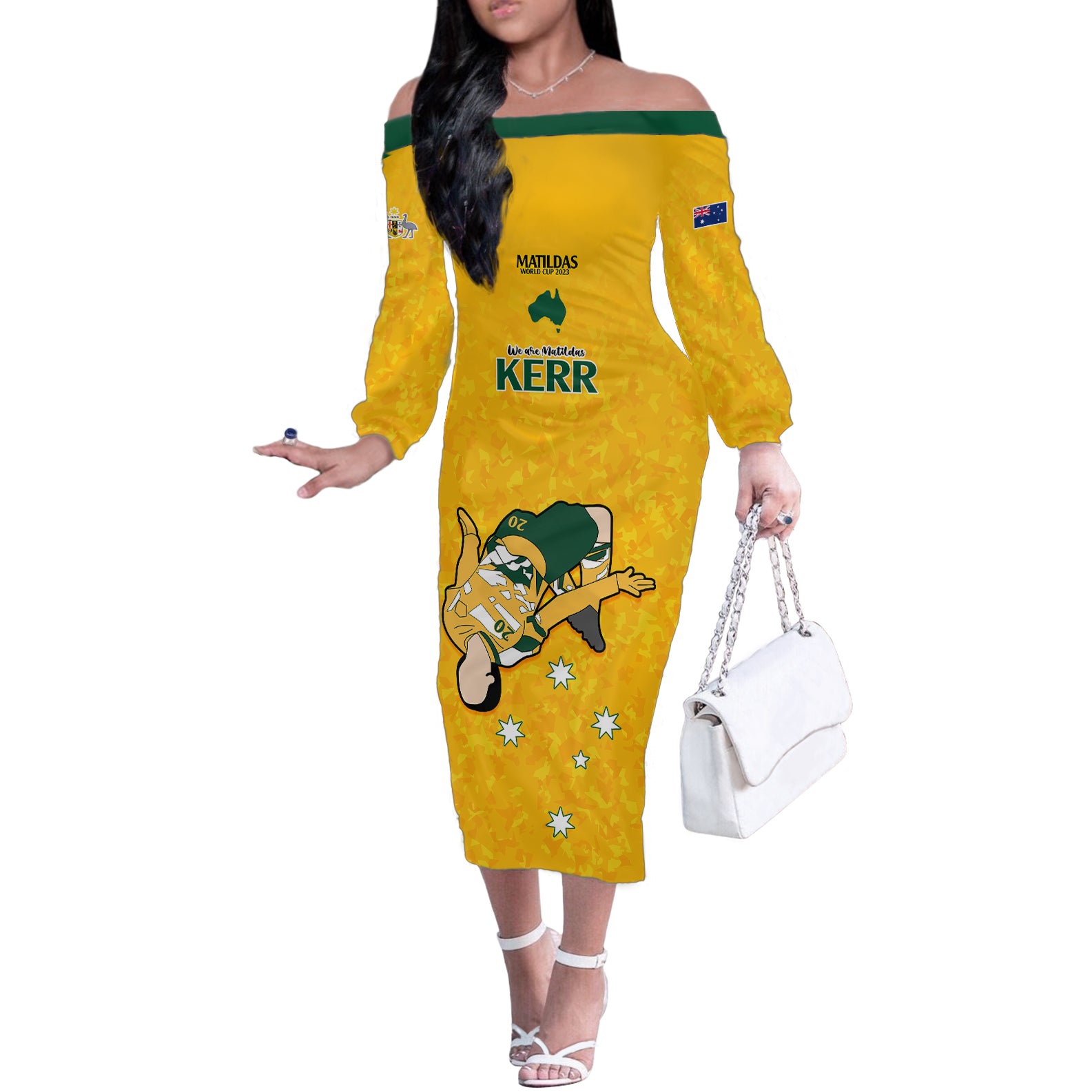 sam-kerr-matildas-off-the-shoulder-long-sleeve-dress-australia-soccer-go-world-cup-2023