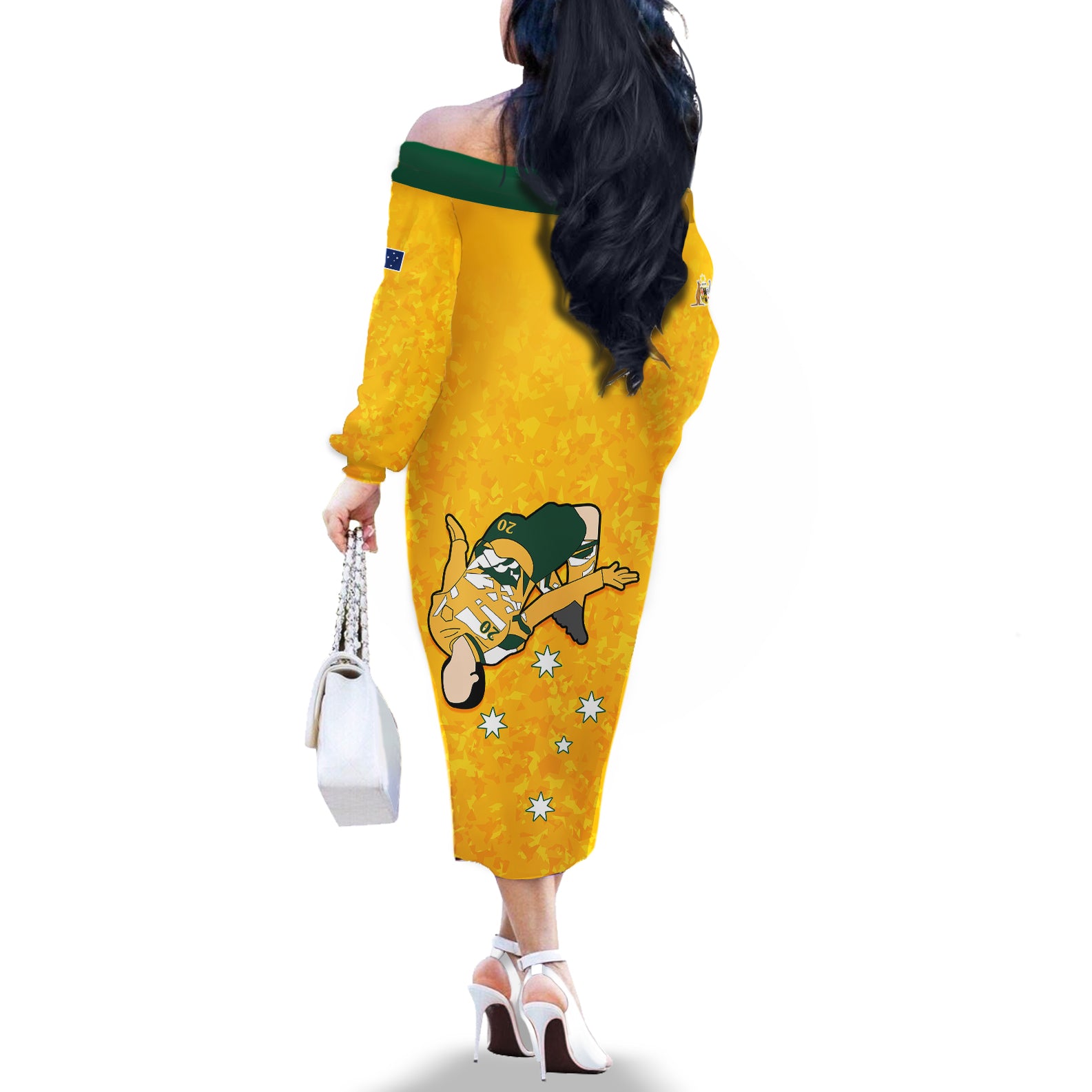 sam-kerr-matildas-off-the-shoulder-long-sleeve-dress-australia-soccer-go-world-cup-2023