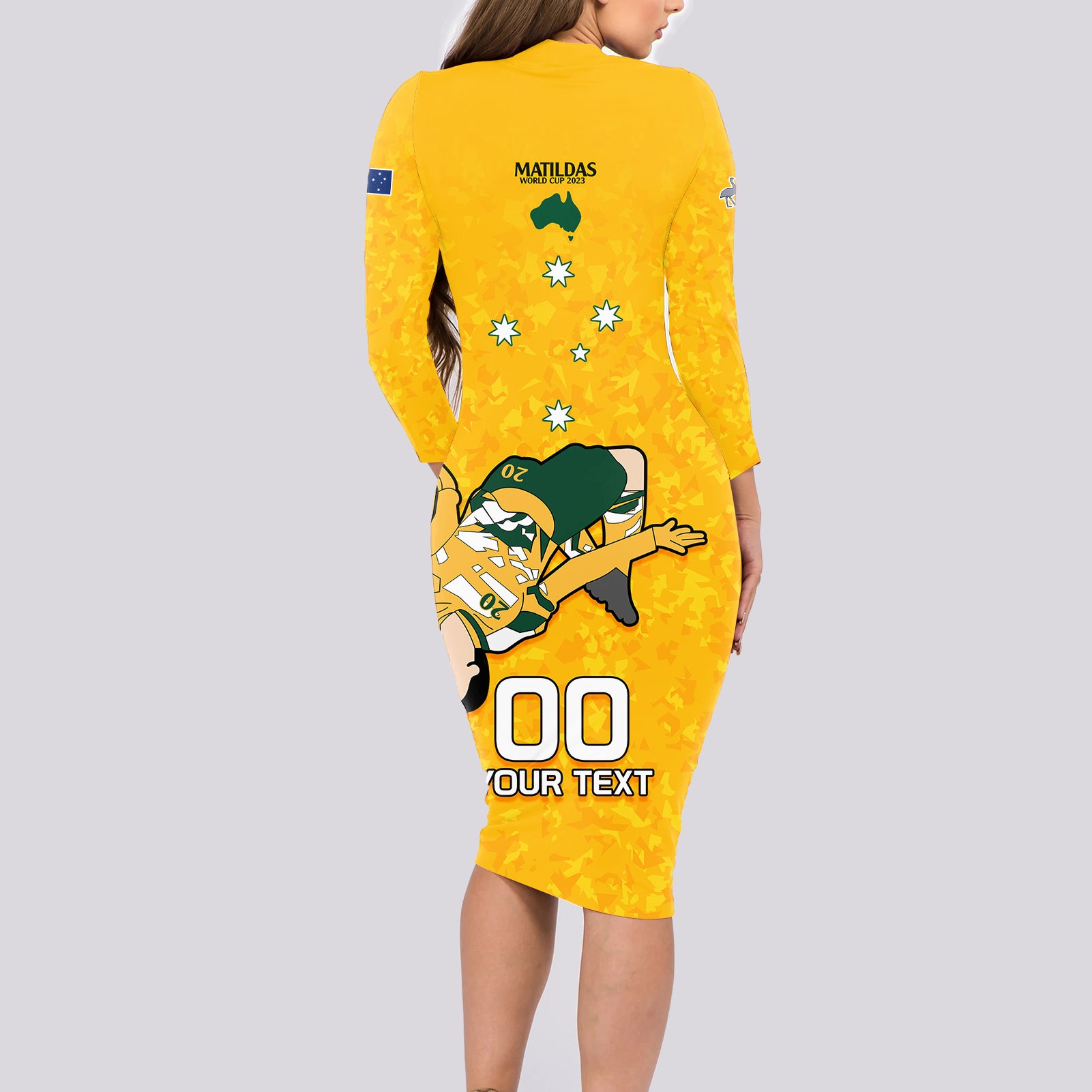 custom-sam-kerr-matildas-long-sleeve-bodycon-dress-australia-soccer-go-world-cup-2023