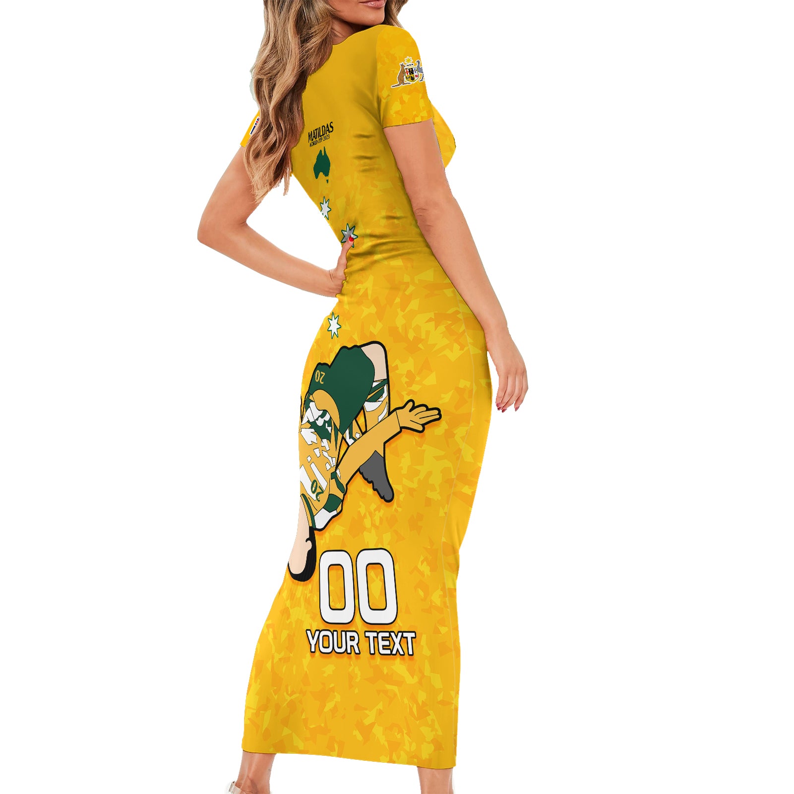 custom-sam-kerr-matildas-short-sleeve-bodycon-dress-australia-soccer-go-world-cup-2023