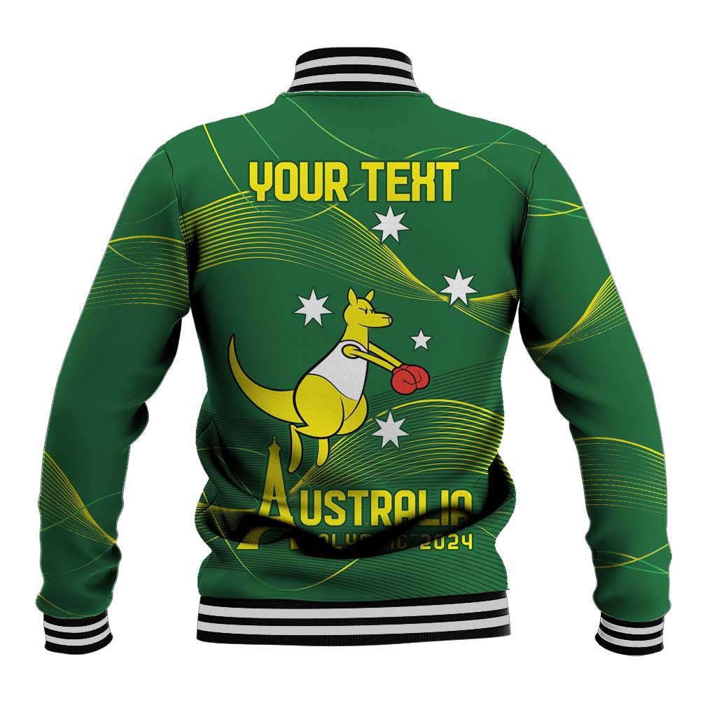 Personalised Australia Go Paris 2024 Baseball Jacket National Color Ver1