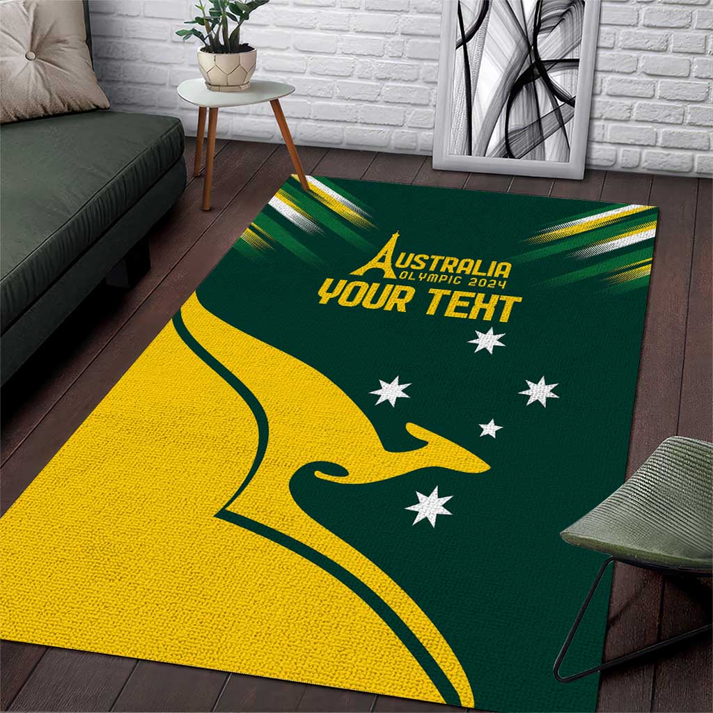 Personalised Australia Go Paris 2024 Area Rug National Color Ver2