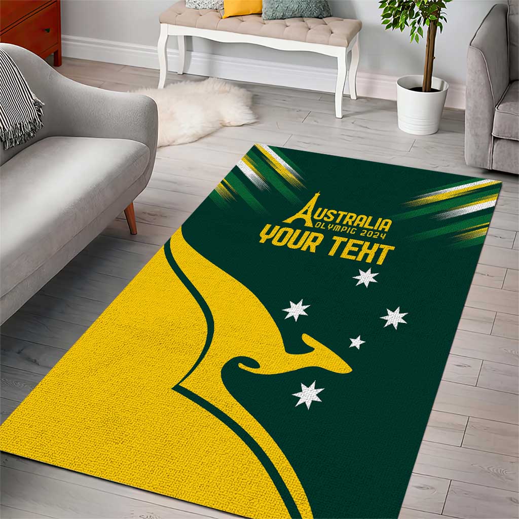 Personalised Australia Go Paris 2024 Area Rug National Color Ver2