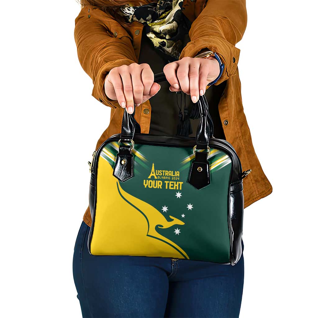 Personalised Australia Go Paris 2024 Shoulder Handbag National Color Ver2