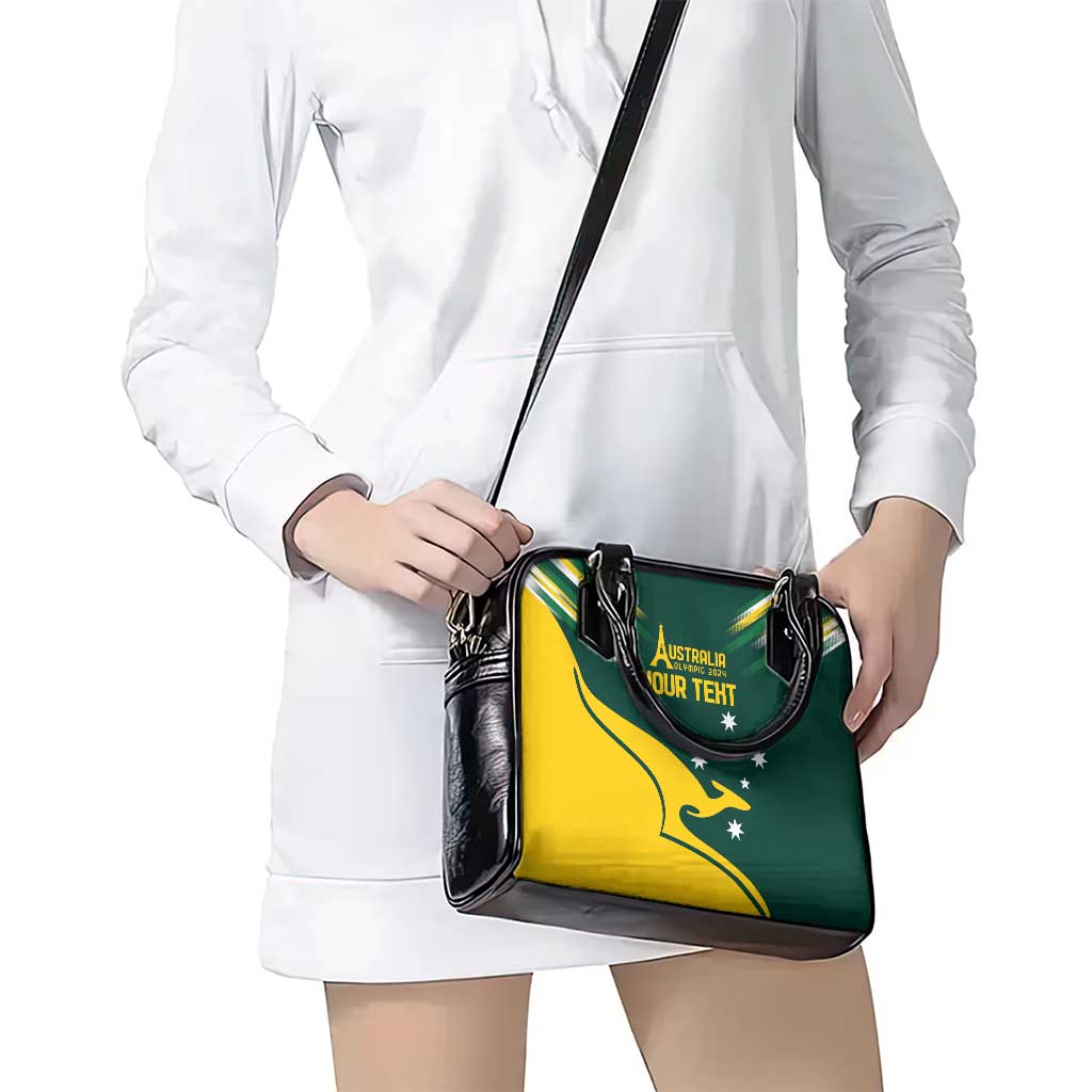 Personalised Australia Go Paris 2024 Shoulder Handbag National Color Ver2