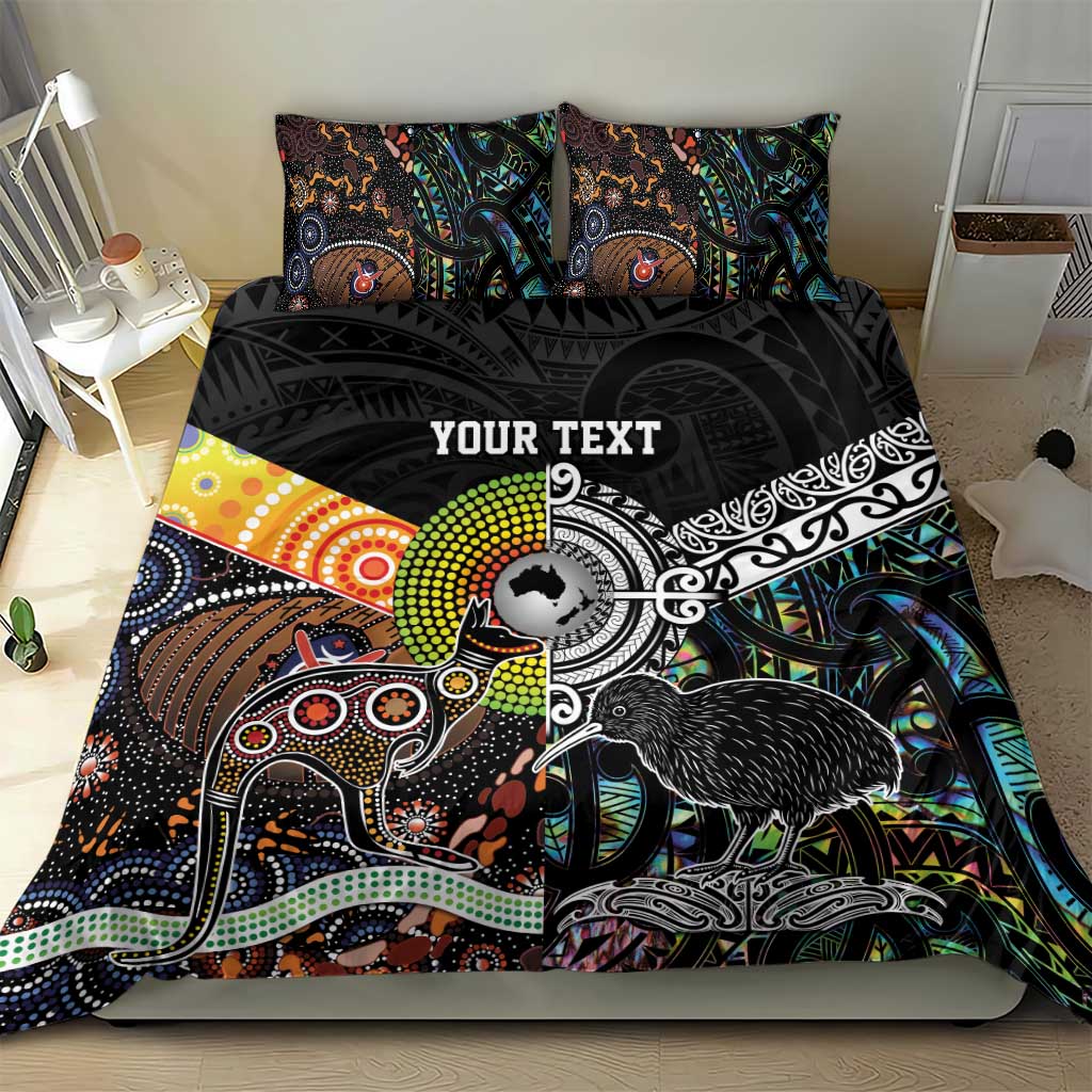 New Zealand and Australia Bedding Set Maori Mix Aboriginal Art Style