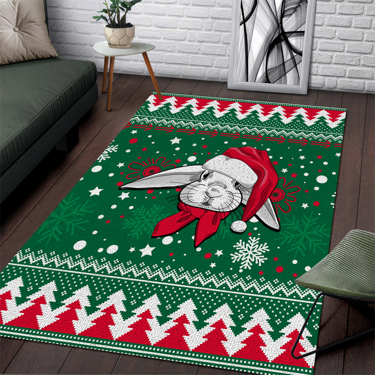 rabbitohs-rugby-area-rug-glory-glory-the-south-2023-christmas-vibe-unique