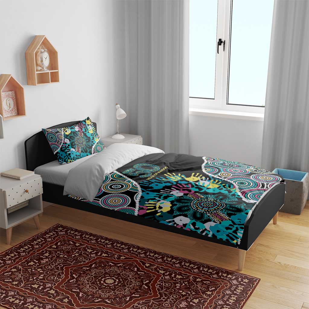 Honouring 50 Year Of NAIDOC Bedding Set Honouring The Next Generation Pastel Aboriginal Art