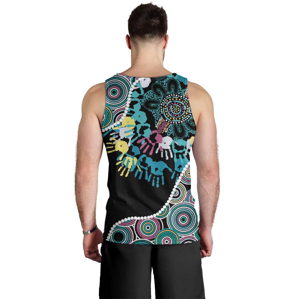 Honouring 50 Year Of NAIDOC Men Tank Top Honouring The Next Generation Pastel Aboriginal Art