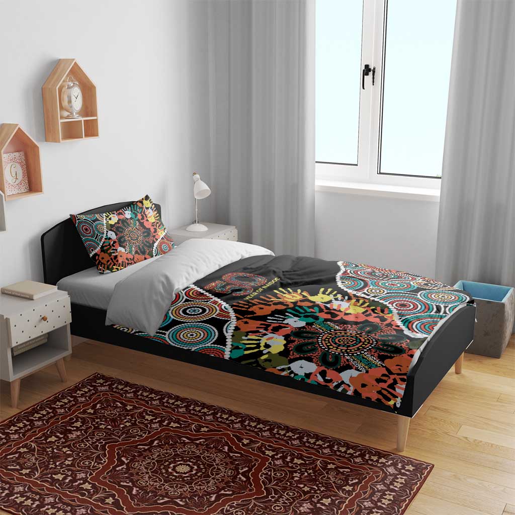 Honouring 50 Year Of NAIDOC Bedding Set Honouring The Next Generation Red Aboriginal Art