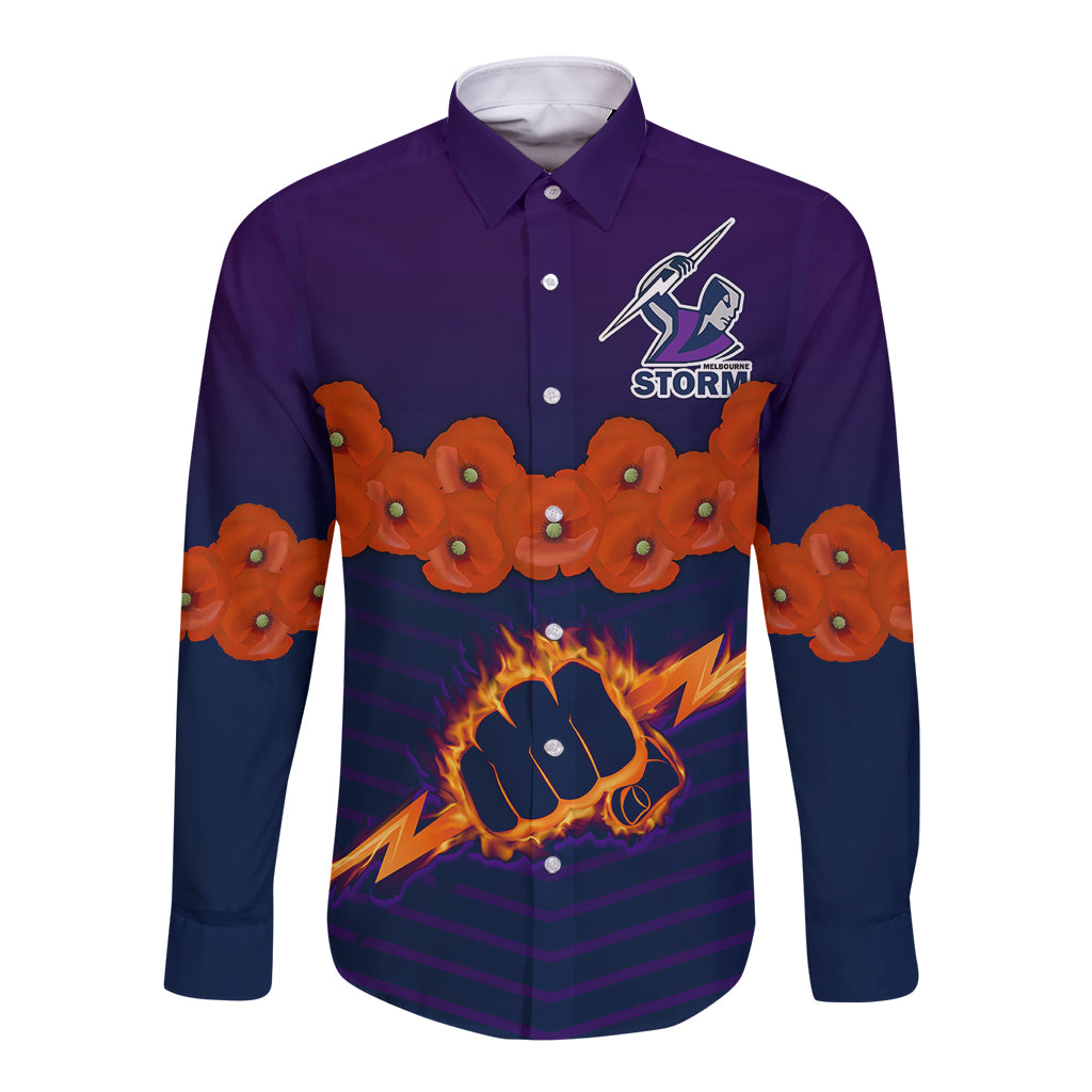 anzac-2023-melbourne-storm-rugby-long-sleeve-button-shirt-poppy-flowers-sporty-style