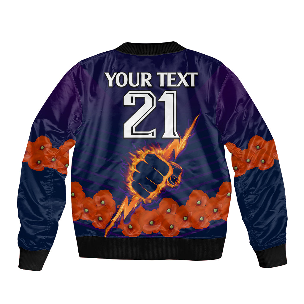 custom-text-and-number-anzac-2023-melbourne-storm-rugby-bomber-jacket-poppy-flowers-sporty-style