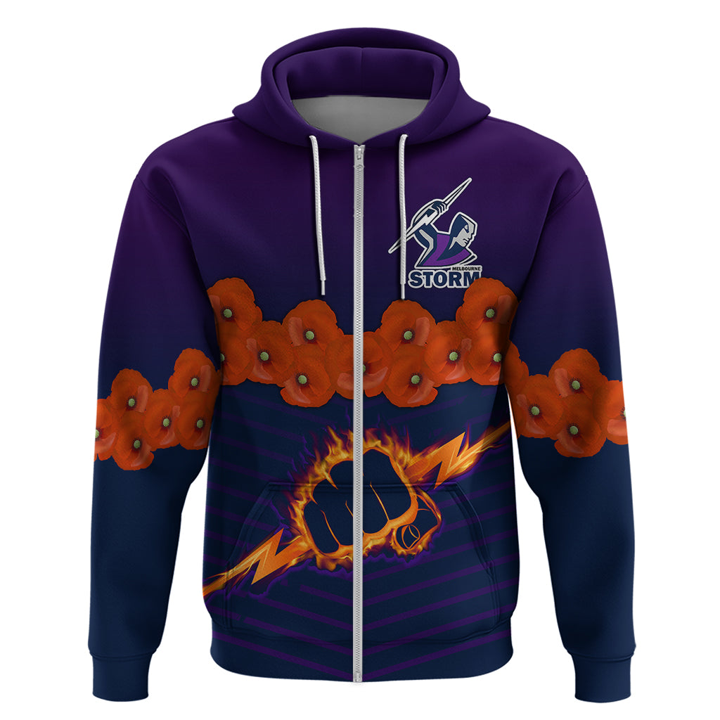 custom-text-and-number-anzac-2023-melbourne-storm-rugby-hoodie-poppy-flowers-sporty-style