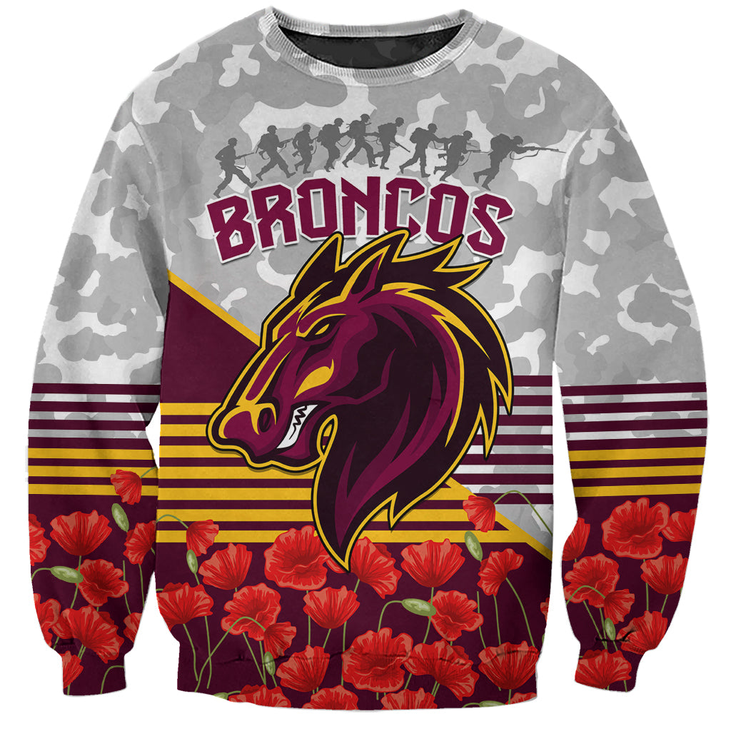 Broncos Rugby ANZAC Day 2024 Sweatshirt Camouflage Style