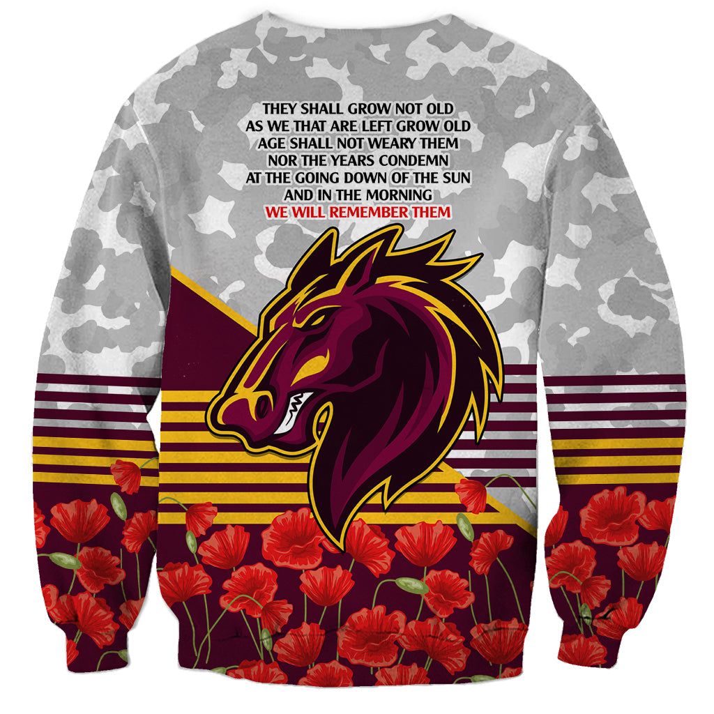 Broncos Rugby ANZAC Day 2024 Sweatshirt Camouflage Style