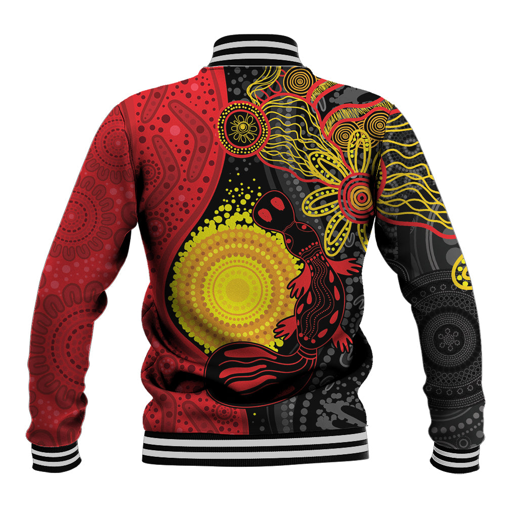 Platypus Aboriginal Art Style Baseball Jacket